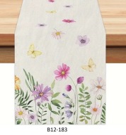 Bieżnik 183x33cm KWIATY ŁĄKA LATO WIOSNA B12-183