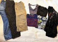 komplet zestaw paka ubrań spodnie bluzki rozmiar XL