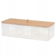ORGANIZER PUDEŁKO POJEMNIK NA KOSMETYKI BAMBUS