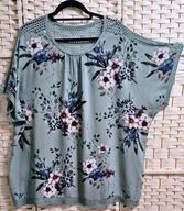 UROCZA WŁOSKA MIĘTKA W KWIATY Z SIATECZKĄ ok 54