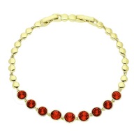 85903 Bransoletka stal chirurgiczna 316L pozł. 14k SIAM CRYSTAL Swarovski