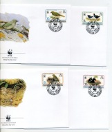 A45337)WWF-FDC Ptaki: Tristan da Cunha 513 - 516