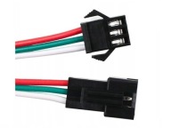 Złącze JST SM 3PIN – komplet 1 para (wtyk + gniazdo) do LED WS2812