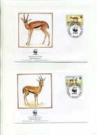 A41182)WWF-FDC Ssaki: Burkina Faso 1298 - 1301, 2 Briefe