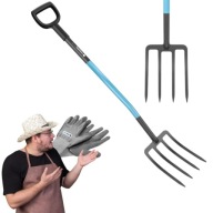 WIDŁY GOSPODARCZE DO OBORNIKA 4 ZĘBY METALOWE OGRODOWE SIANA KOMPOSTU SŁOMY