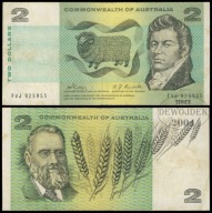 BNA - AUSTRALIA 2 Dolary Dollars 1968 FVJ # P38c # COMMONWEALTH # VF-