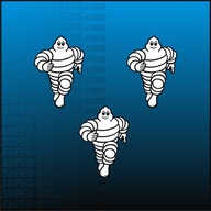 3x Naklejka Logo MICHELIN Ludek Rozmiar M (47 x 67mm) Motocykl Quad Cross