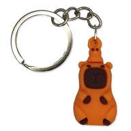Brelok KAPIBARA Capybara SŁODKA Zawieszka DO KLUCZY Prezent Brązowa