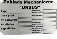 Tabliczka Znamionowa URSUS C-330 C-360 C-4011 Grawer Laminat Grawerski