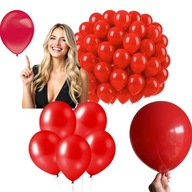 MEGA ZESTAW BALONÓW CZERWONYCH 100 SZTUK BALON LATEKSOWY CZERWONY 25 CM
