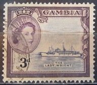 Gambia kolonia brytyjska stary znaczek (7/10