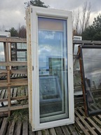 OKNA/DRZWI Balkonowe Plastikowe PCV 85x228cm 3 sztuki białe/orzech
