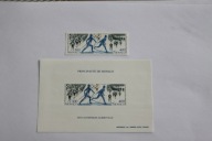 Znaczek- Blok Monako z Olimpiada w Albertville 1992 r