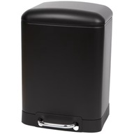 Kosz na śmieci łazienkowy 6L z pedałem Soft Close czarny mat