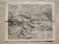 PIENINY KROŚCIENKO SZCZAWNICA MAPA 1949 PIECZĄTKA SCHRONISKA W SZCZAWNICY