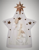 Szopka ceramiczna Gwiazda Betlejemska LED Święta