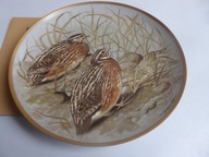 Talerz ptak Przepiórka Limoges Haviland autor Basil EDE 23 cm