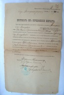 Protokół oznaczenia wieku Żyda rodzina Edelman Międzyrzec Podl. judaik 1900