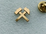 Oryg Odznaka Górnicza- KUPLA GÓRNICZA- Symbol Górnictwa - kolor ZŁOTY
