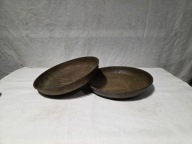 Szalki mosiężne do wagi szalkowej 10kg Carski Rosja 1910r. 23cm