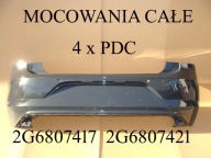 Zderzak tylny VW Polo 6 VI 2017-2021 tył 4xPDC szary 2G 2G6807421 2G6807417