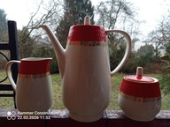 Serwis do kawy KAROL XX wiek ZPC Chodzież PRL New Look