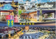 KUTNO - RYNEK - FONTANNA - DWORZEC KOLEJOWY - POMNIK - HERB