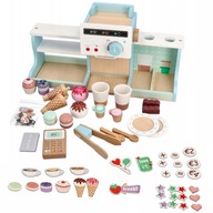 ADAM TOYS ZESTAW EDUKACYJNY KAWIARNIA LODZIARNIA Z LODAMI DLA DZIECI