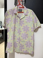 Y Koszula Primark hawajska kwiaty gofrowa faktura 100% bawełna L