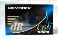 MEMOREX dB ferric * C-60 * NOWA, FOLIA, UNIKAT, JEDYNA taka na Allegro !!!