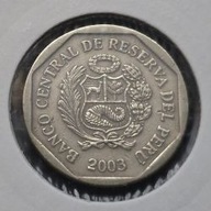 *PERU [0463]*50 centymów 2003 (Sol peruwiański), Herb Bank Centralny