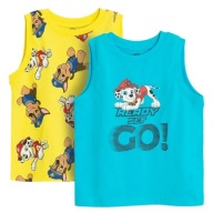 Cool, T-shirt chłopięcy bez rękawów, Psi Patrol,, 2 szt. 116 cm