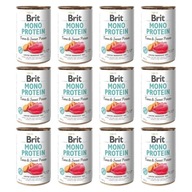ZESTAW Brit MONOPROTEINOWA MOKRA karma dla psów TUŃCZYK BATATY 12x 400g