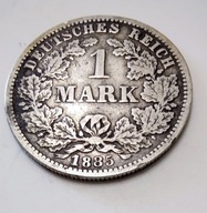 1 MARKA 1885r G, srebro