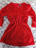 Czerwona błyszcząca sukienka