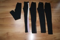 5 x legginsy czarne 146-152 na 10-12 lat