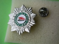 Oryg Odznaka PKP- ZASŁUŻONY Dla Związku Zawodowego Dyżurnych Ruchu- srebrna