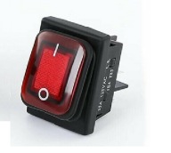 Wyłącznik wodoszczelny ON-OF 250V 16A czerwony 11-3-5