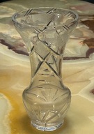 KRYSZTAŁOWY WAZON CIĘTY RĘCZNIE ZDOBIONY