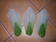 ŁADNE STARE KLOSZE LATA 70 3 SZT