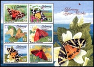Alderney 2012 Znaczki Blok 30 ** owady motyle ćmy