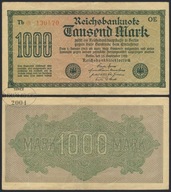 BNN - NIEMCY 1000 Marek 1922 # P76b # OE - Tb * 130470 # znak wodny I # VF-
