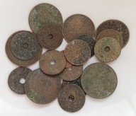 HOLENDERSKIE INDIE WSCHODNIE - zestaw monet, różne roczniki (3)