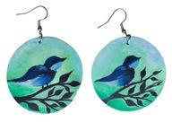 kolczyki ręcznie malowane lekkie