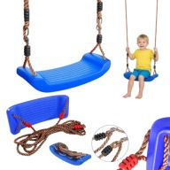 HUŚTAWKA OGRODOWA DLA DZIECI PLASTIKOWA REGULOWANA SIEDZISKO MOCNE SOLIDNE