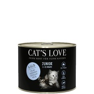 CAT'S LOVE Junior Kalb - cielęcina z olejem z łososia (200g)