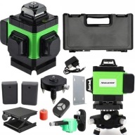 PROFESJONALNA POZIOMICA LASEROWA PŁASZCZYZNOWA LASER KRZYŻOWY + ZESTAW