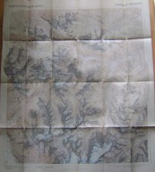 MAPA ALPY -KARTE DER STUBAIER ALPEN -NORDBLATT SELLREIN