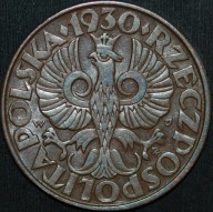 5 groszy 1930 - doskonały egzemplarz - RZADKIE