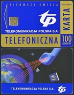 KTP - POLSKA TPSA # PIERWSZA EMISJA 100 # 1997 # Ćw 80P karta czipowa nowa